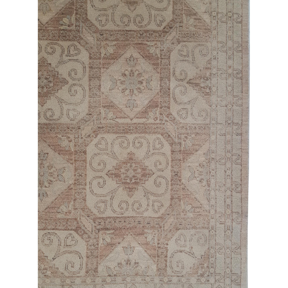 Pacific Khotan 39851 Ivory Lt.Brown Traditional Hand Knotted Rug