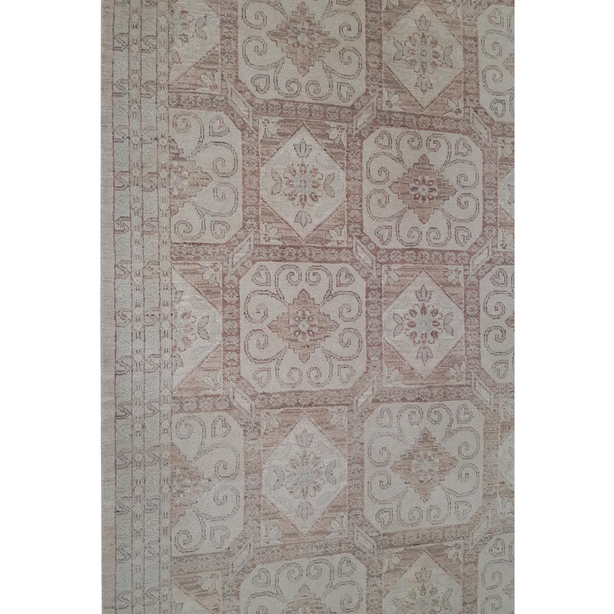 Pacific Khotan 39851 Ivory Lt.Brown Traditional Hand Knotted Rug