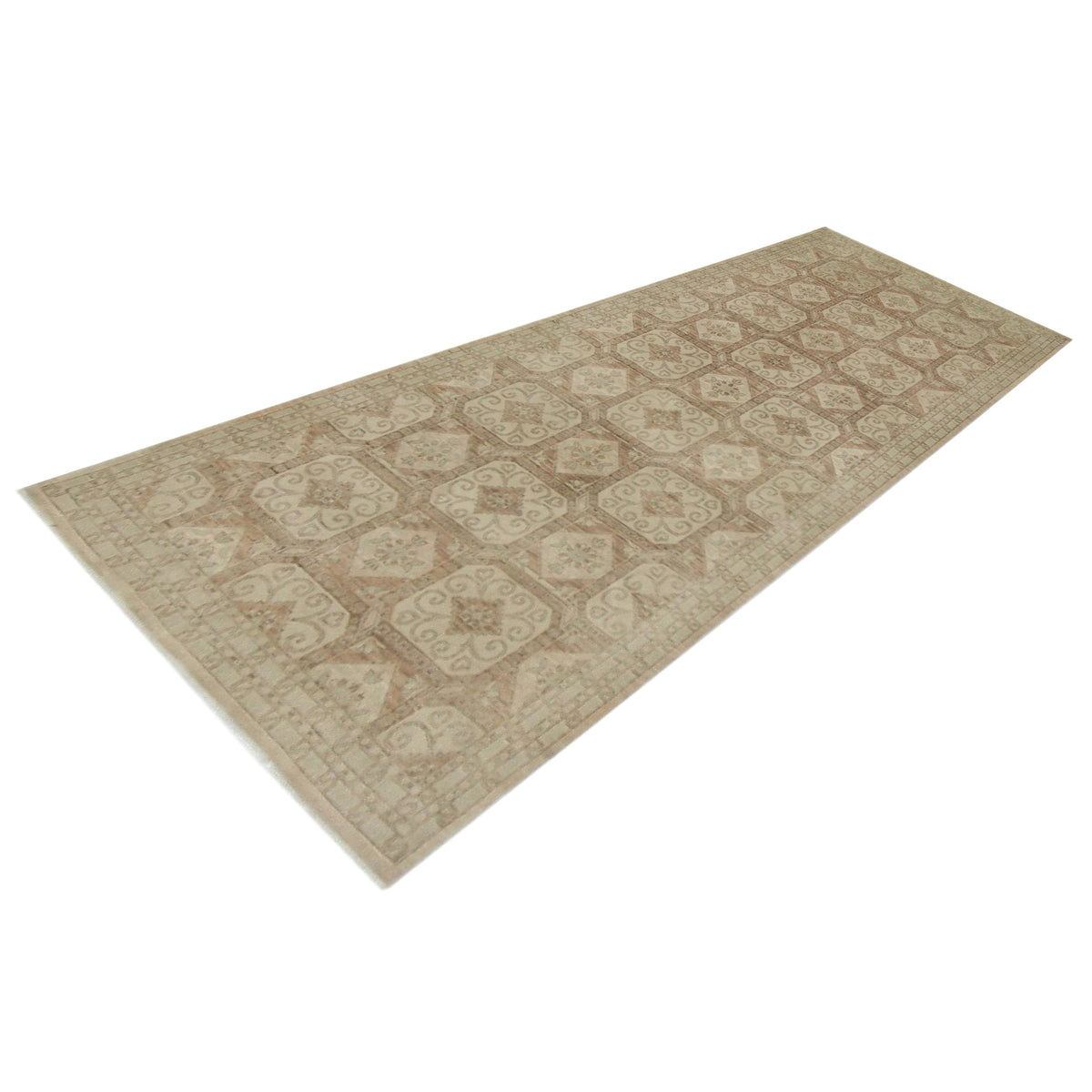 Pacific Khotan 39851 Ivory Lt.Brown Traditional Hand Knotted Rug