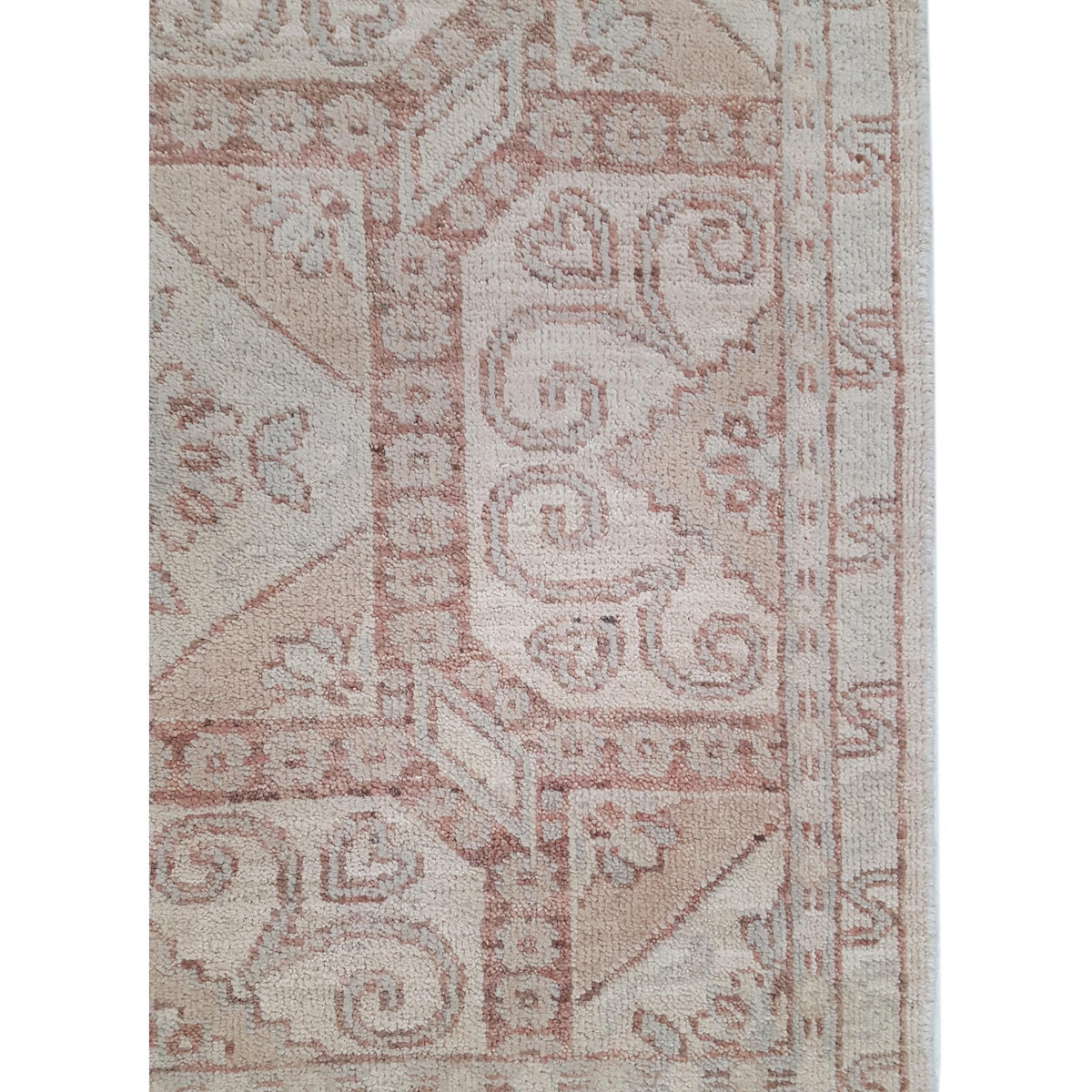Pacific Khotan 39852 Ivory Lt.Brown Transitional Hand Knotted Rug