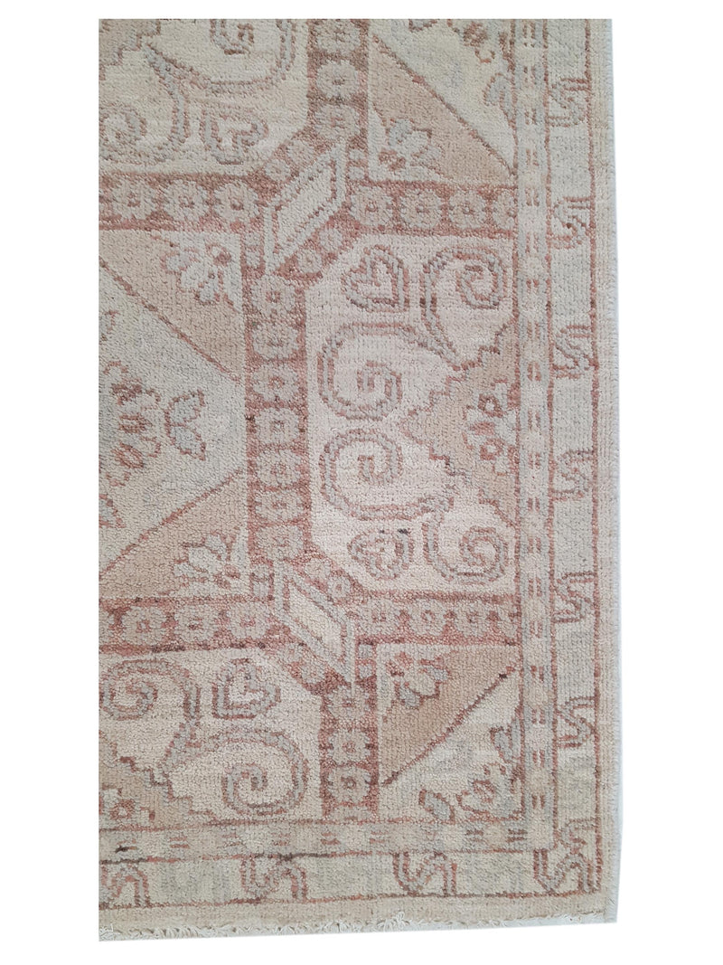 Pacific Khotan 39852 Ivory Lt.Brown Transitional Hand Knotted Rug