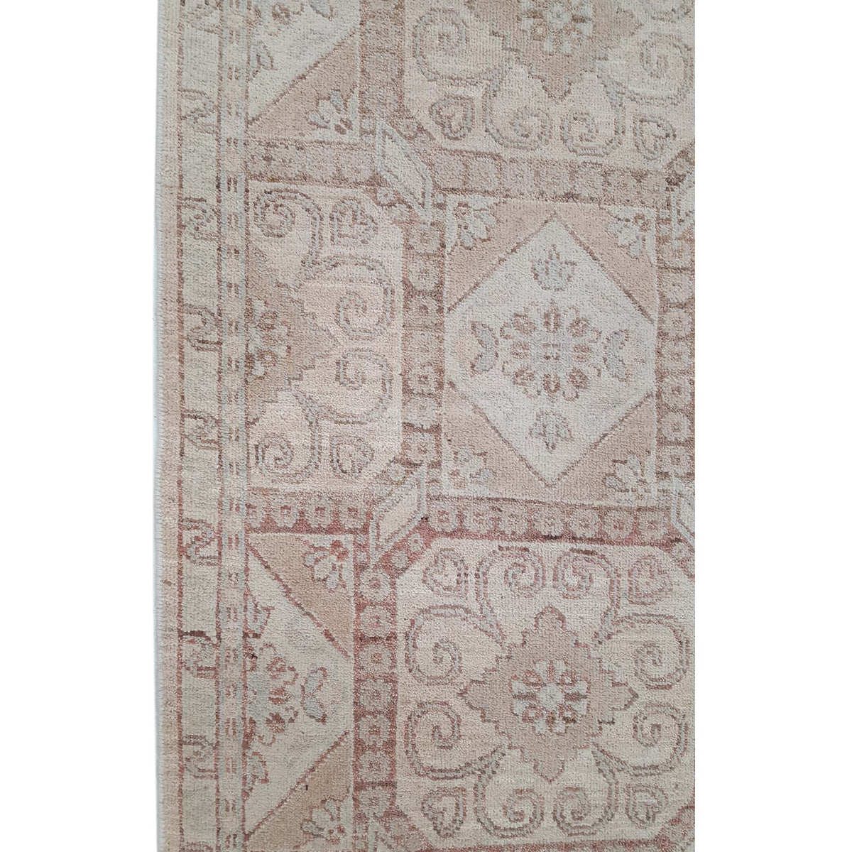 Pacific Khotan 39852 Ivory Lt.Brown Transitional Hand Knotted Rug