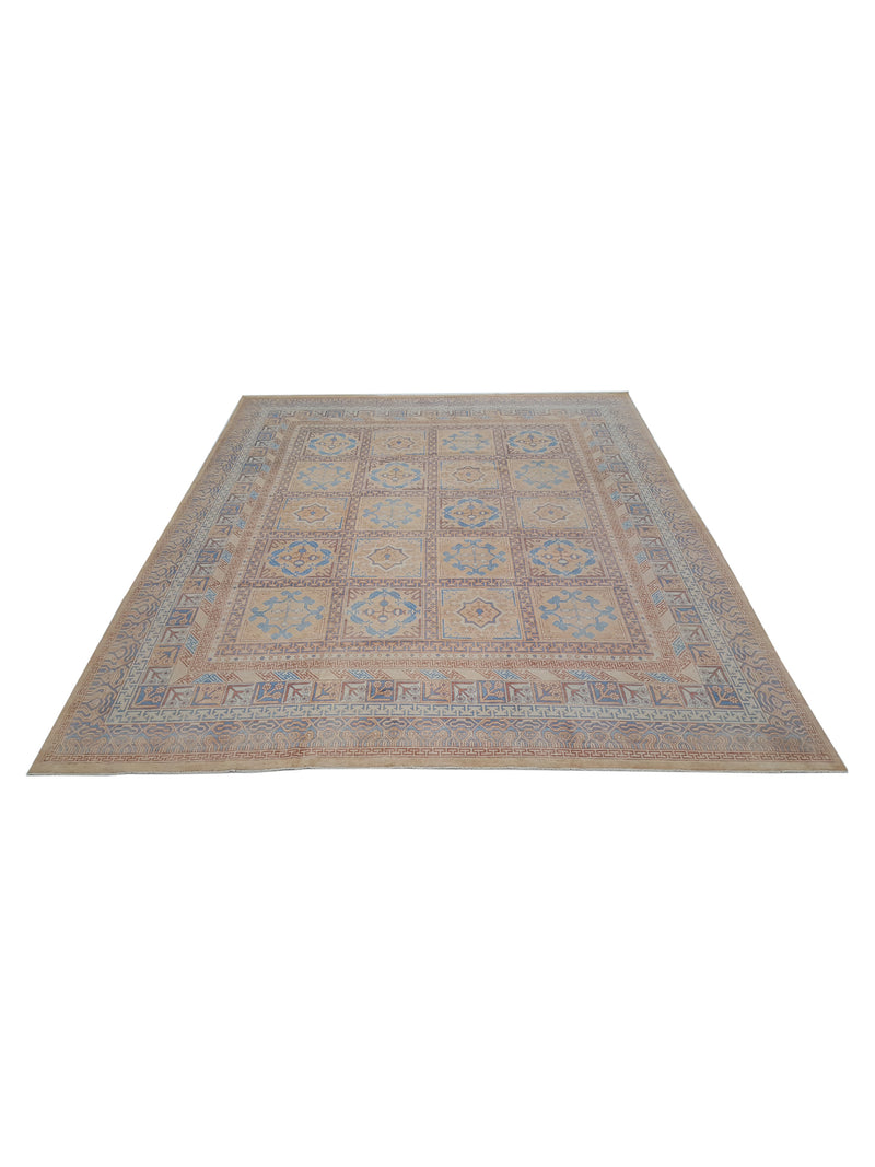 Pacific Khotan 39853 Copper Blue Transitional Hand Knotted Rug