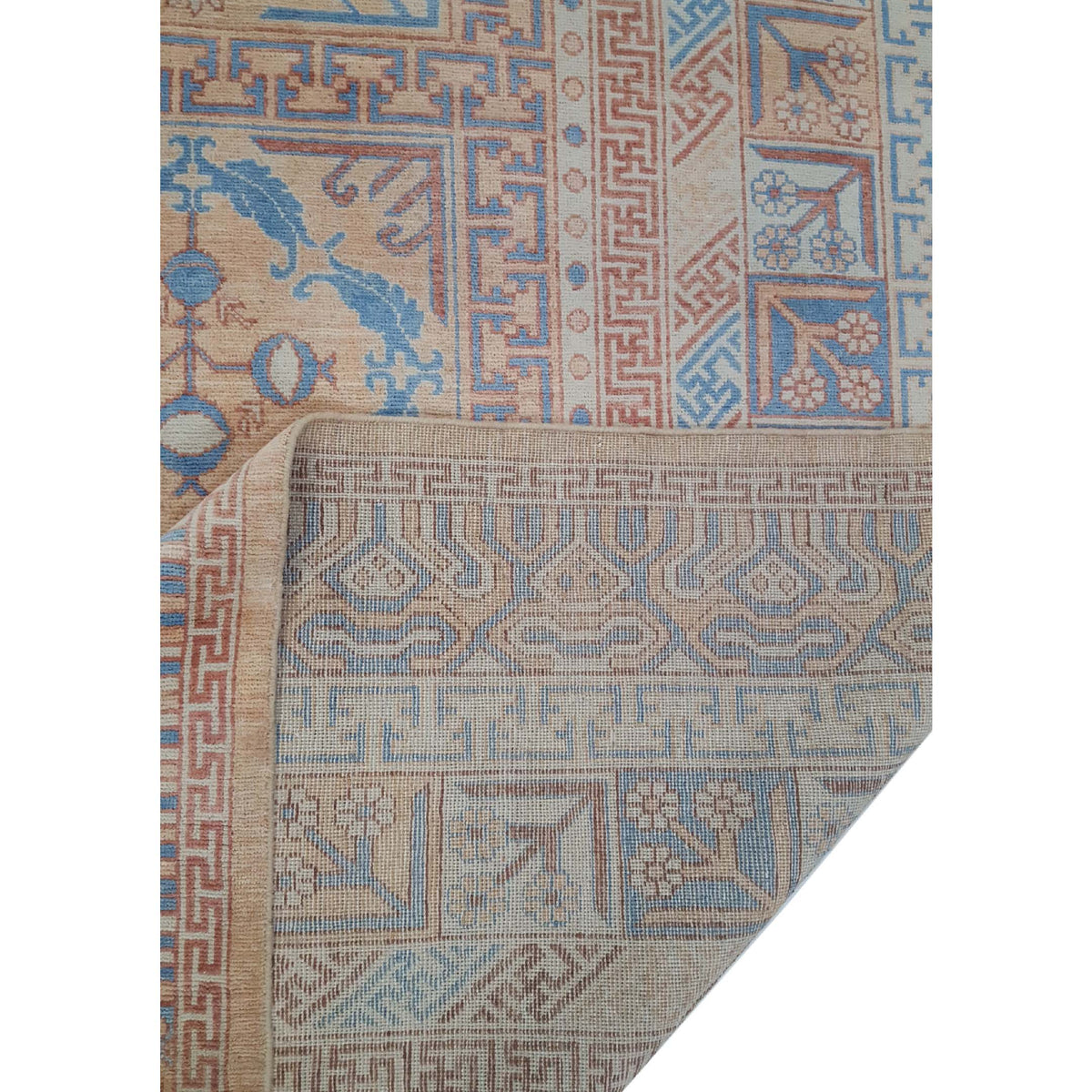 Pacific Khotan 39853 Copper Blue Transitional Hand Knotted Rug
