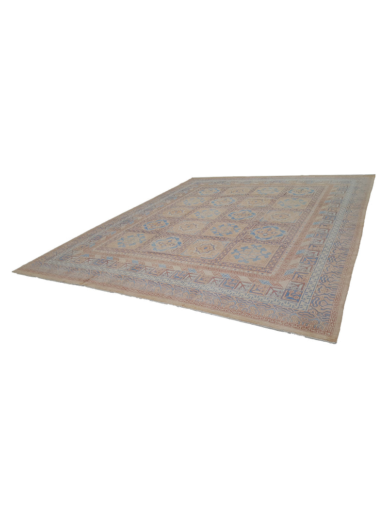 Pacific Khotan 39853 Copper Blue Transitional Hand Knotted Rug