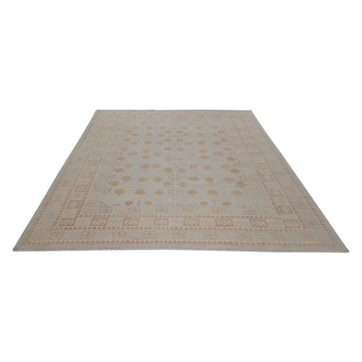 Pacific Khotan 39856 Sky Ivory Transitional Hand Knotted Rug
