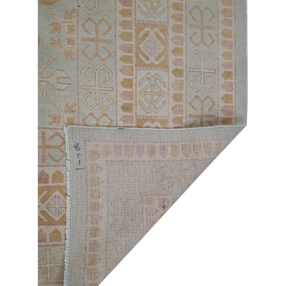 Pacific Khotan 39856 Sky Ivory Transitional Hand Knotted Rug