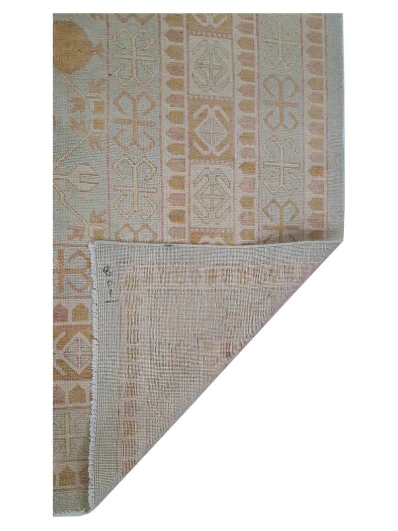 Pacific Khotan 39856 Sky Ivory Transitional Hand Knotted Rug