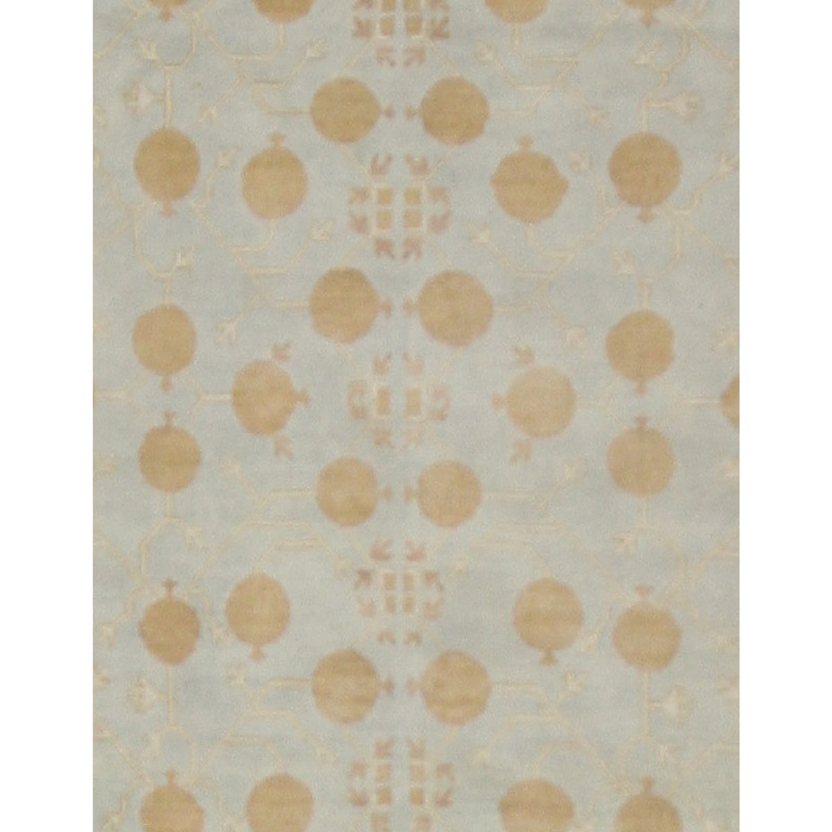 Pacific Khotan 39856 Sky Ivory Transitional Hand Knotted Rug