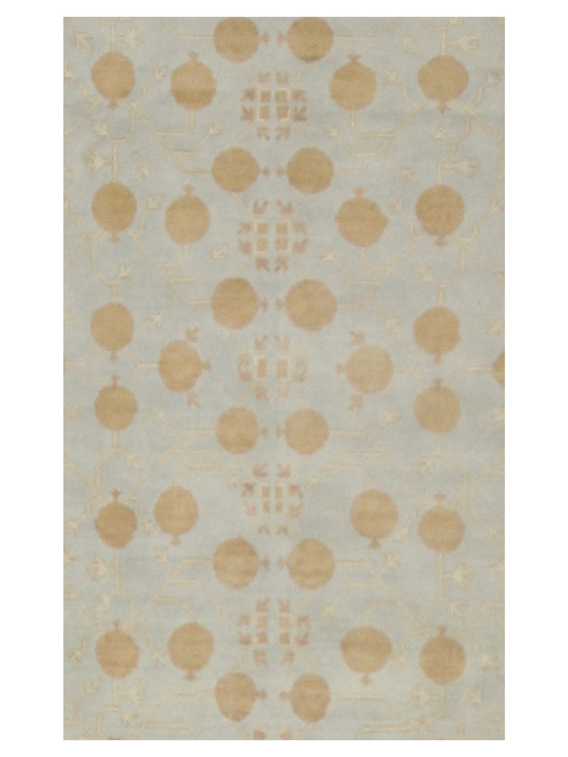 Pacific Khotan 39856 Sky Ivory Transitional Hand Knotted Rug