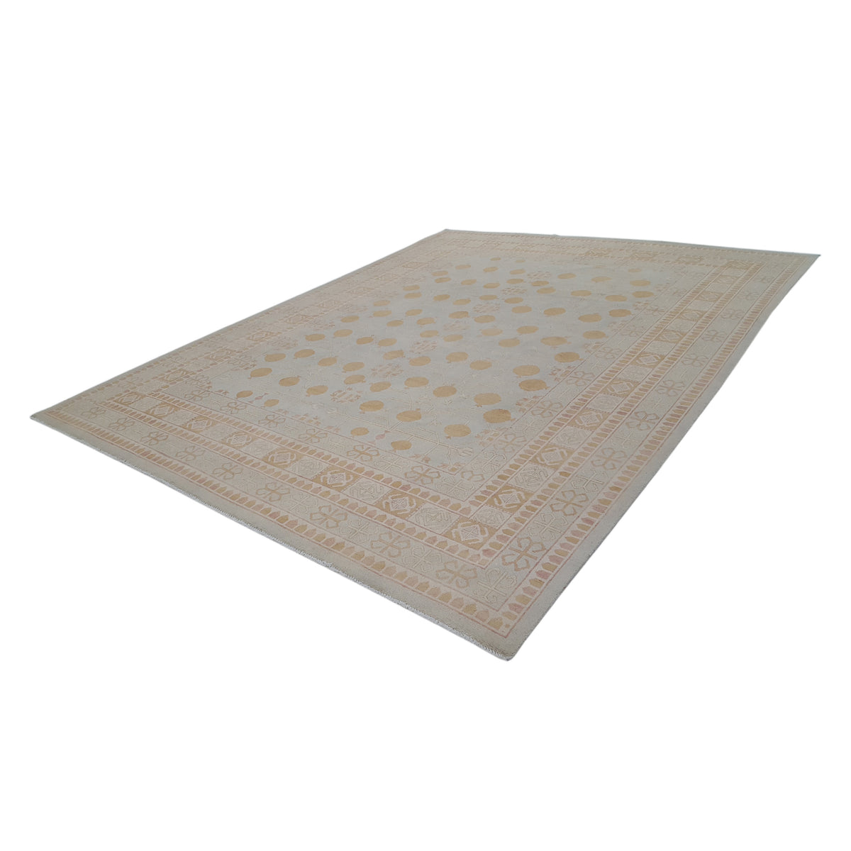 Pacific Khotan 39856 Sky Ivory Transitional Hand Knotted Rug