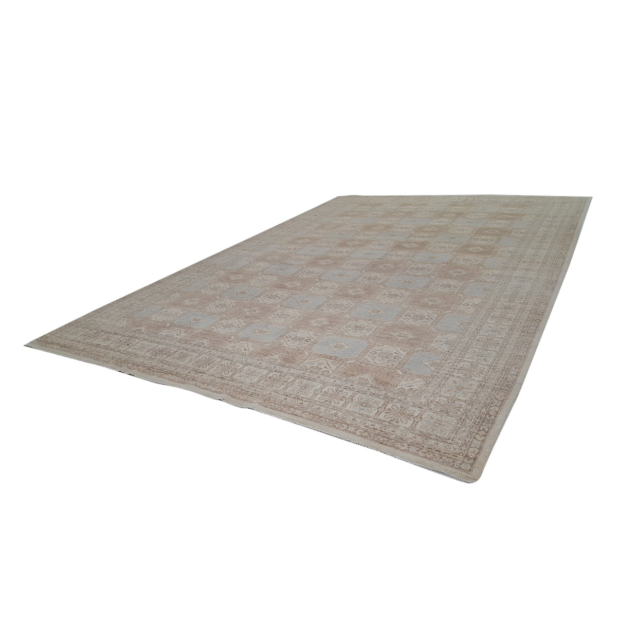 Pacific Khotan 39864 Ivory Baby Blue Transitional Hand Knotted Rug