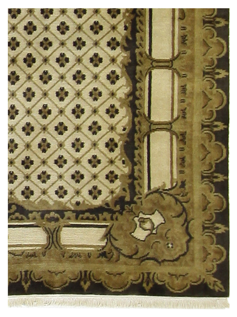 Pacific Nepalese 39889 Beige Grey Traditional Hand Knotted Rug