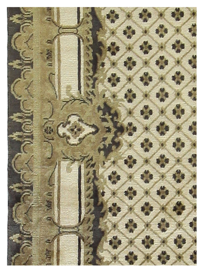 Pacific Nepalese 39889 Beige Grey Traditional Hand Knotted Rug