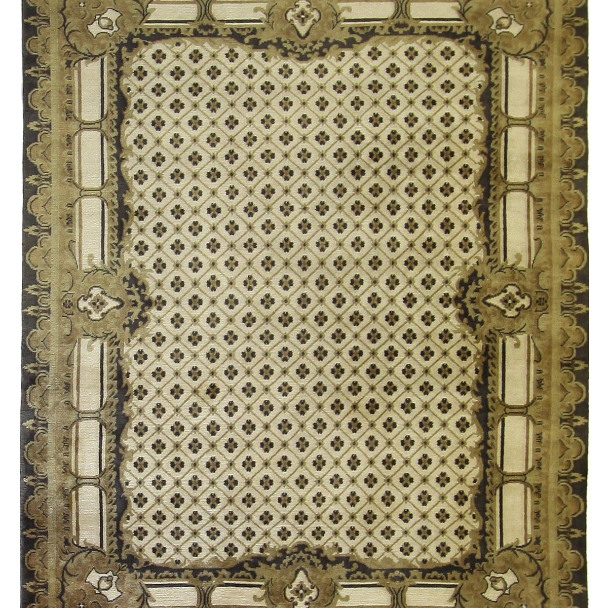 Pacific Nepalese  Beige Grey Traditional