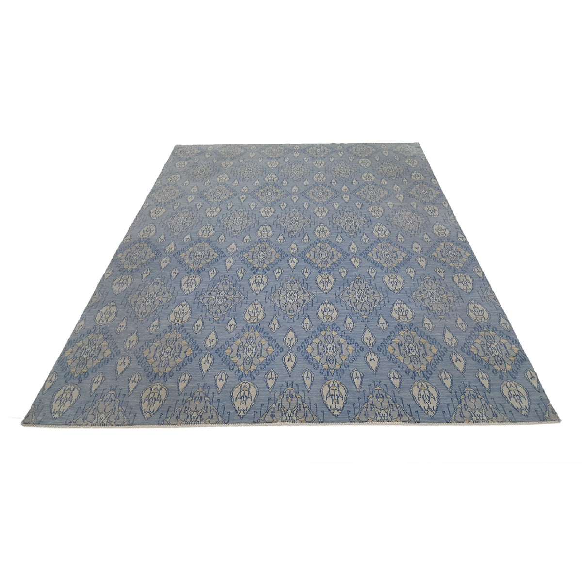 Pacific Arts and Crafts 39892 Lt.Grey Blue Transitional Hand Knotted Rug