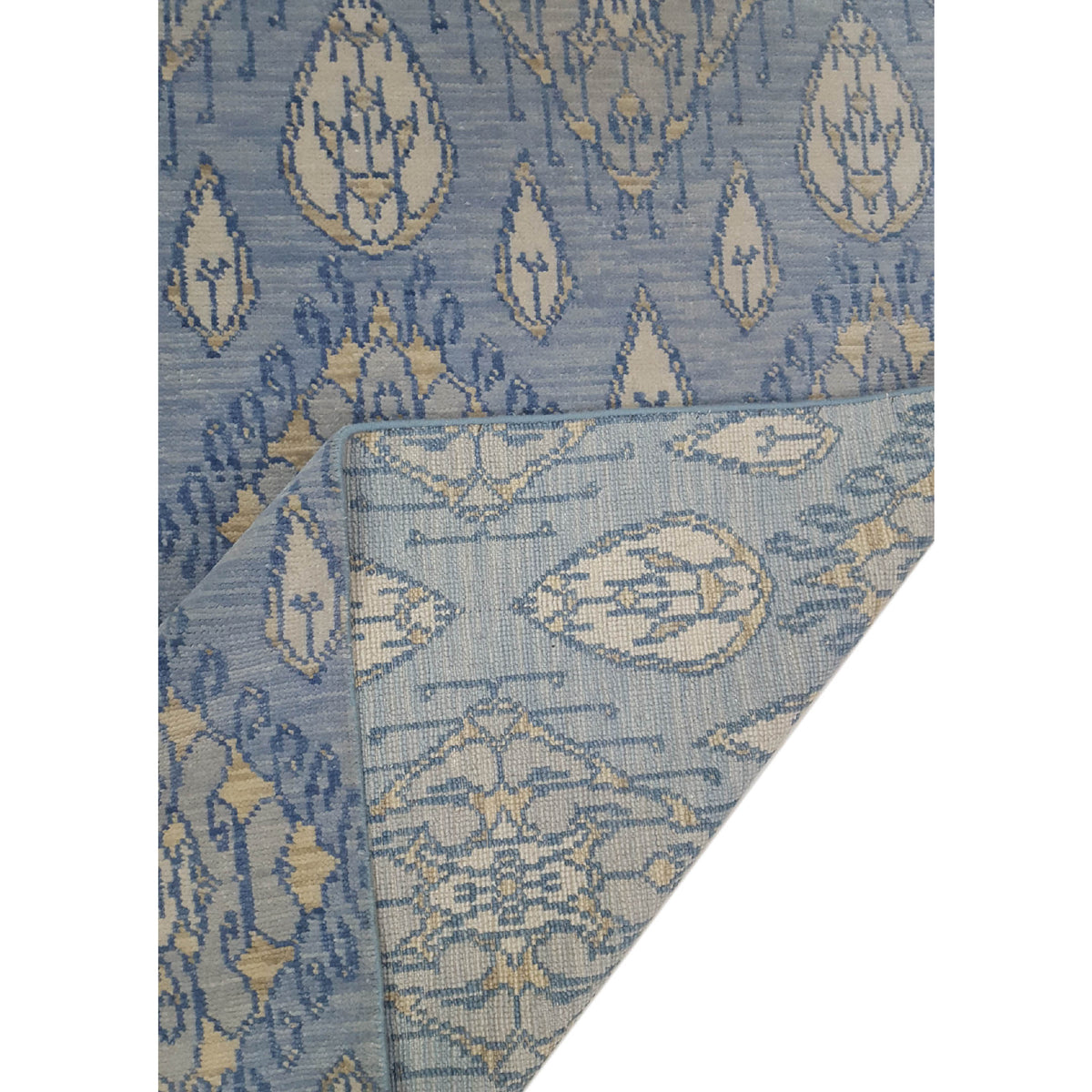 Pacific Arts and Crafts 39892 Lt.Grey Blue Transitional Hand Knotted Rug