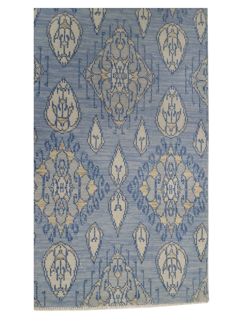 Pacific Arts and Crafts 39892 Lt.Grey Blue Transitional Hand Knotted Rug