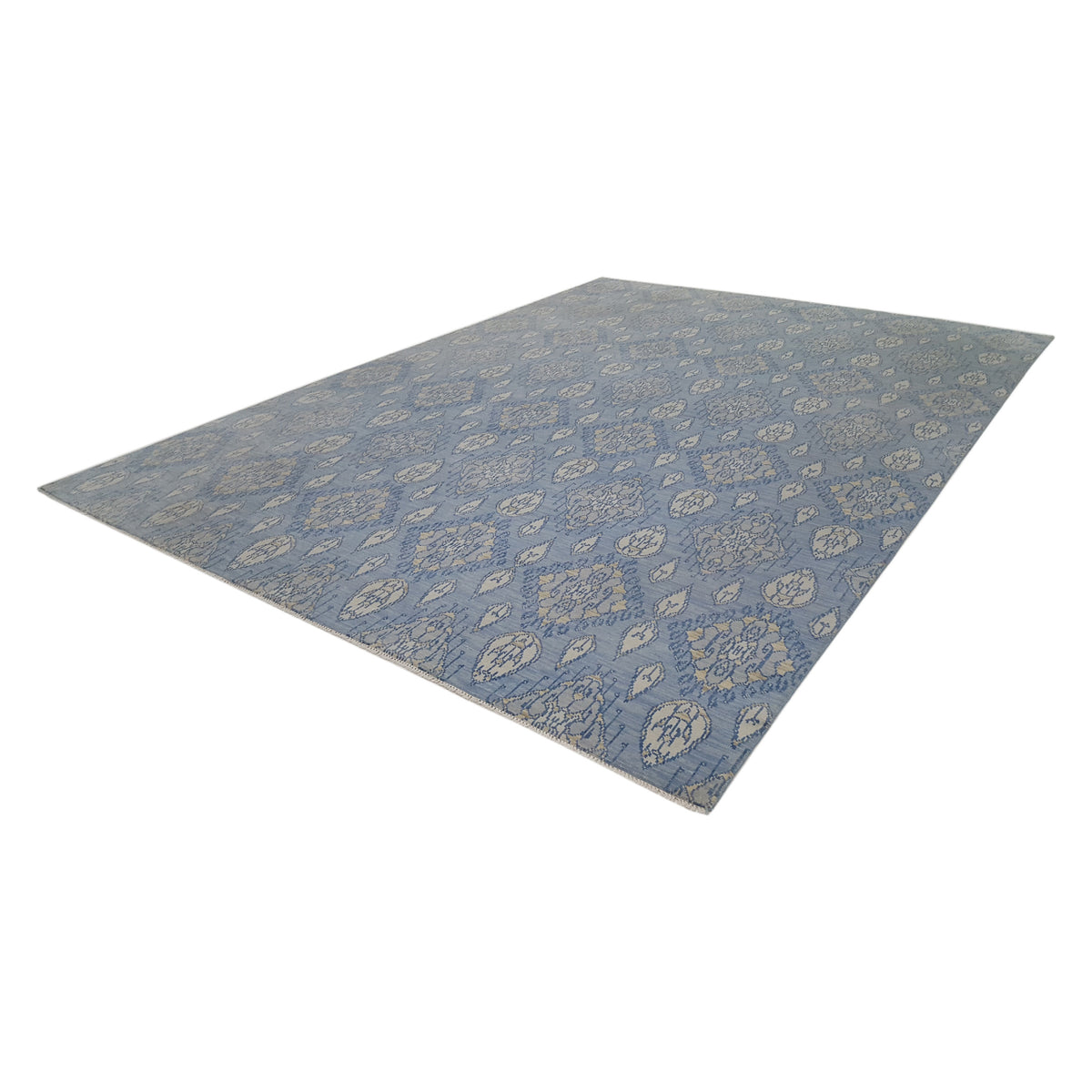 Pacific Arts and Crafts 39892 Lt.Grey Blue Transitional Hand Knotted Rug