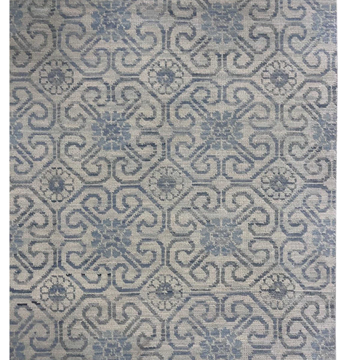 Pacific Arts and Crafts 39897 Beige Grey Transitional Hand Knotted Rug