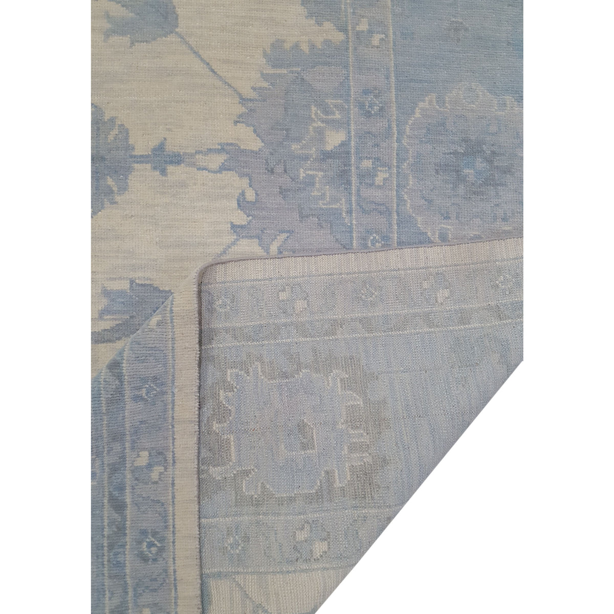 Pacific Angora 39907 Ivory Lt.Grey Traditional Hand Knotted Rug