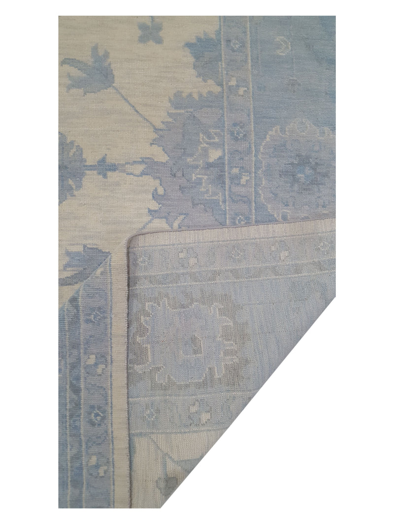 Pacific Angora 39907 Ivory Lt.Grey Traditional Hand Knotted Rug