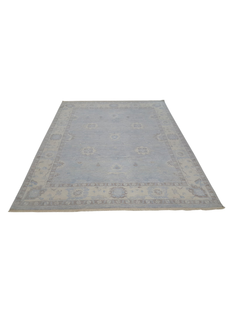 Pacific Angora 39913 Lt.Grey Ivory Traditional Hand Knotted Rug