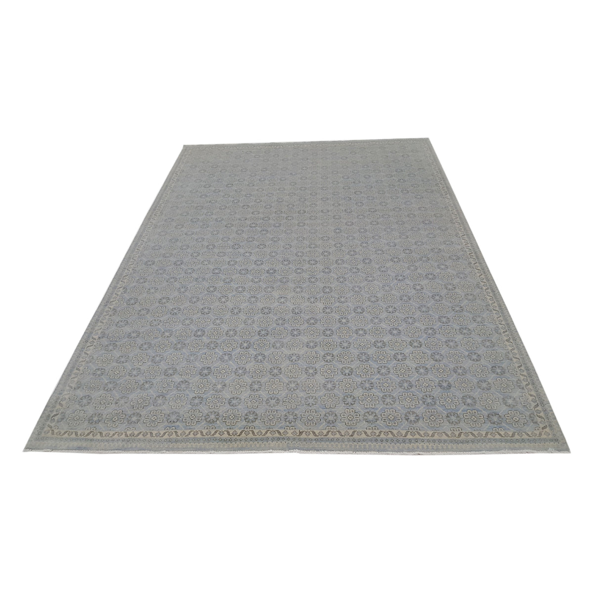 Pacific Khotan-In 39918 Lt.Blue Lt.Blue Transitional Hand Knotted Rug