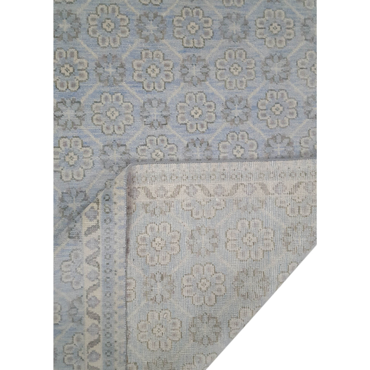 Pacific Khotan-In 39918 Lt.Blue Lt.Blue Transitional Hand Knotted Rug