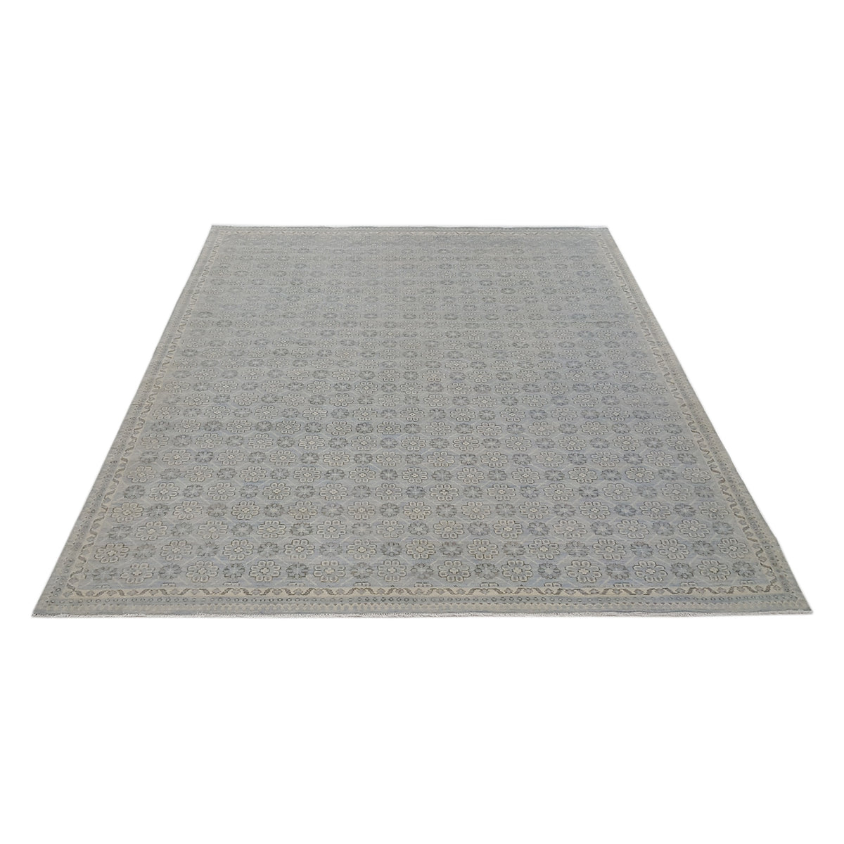 Pacific Khotan-In 39920 Lt.Blue Grey Transitional Hand Knotted Rug