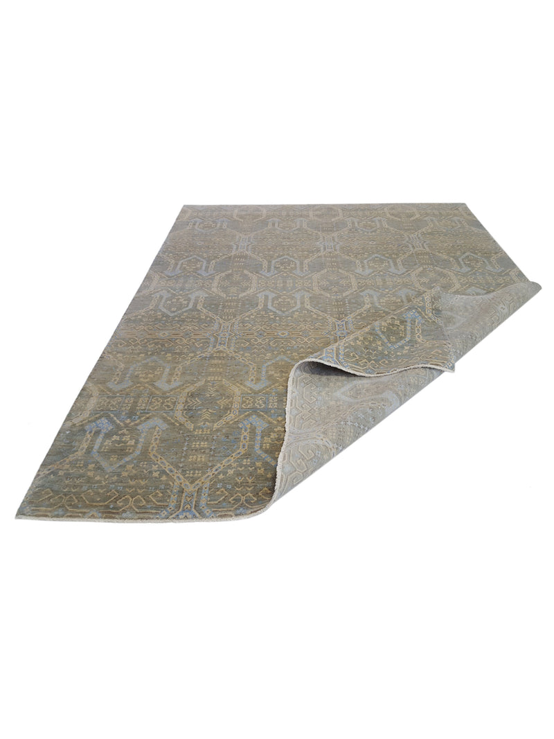 Pacific Jewel 39942 Sky Blue Transitional Hand Knotted Rug