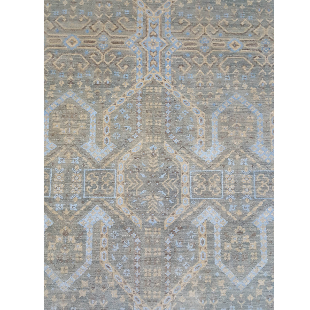 Pacific Jewel 39942 Sky Blue Transitional Hand Knotted Rug