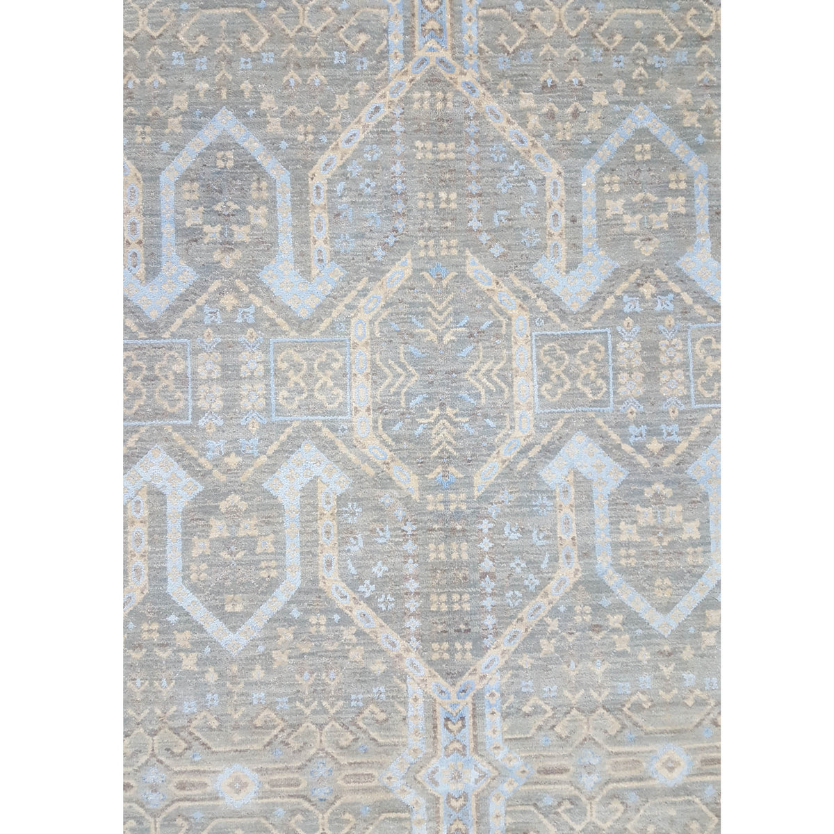 Pacific Jewel 39942 Sky Blue Transitional Hand Knotted Rug