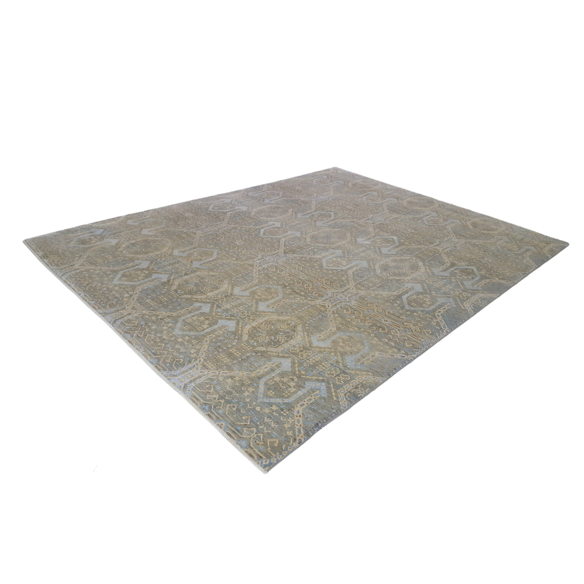 Pacific Jewel 39942 Sky Blue Transitional Hand Knotted Rug