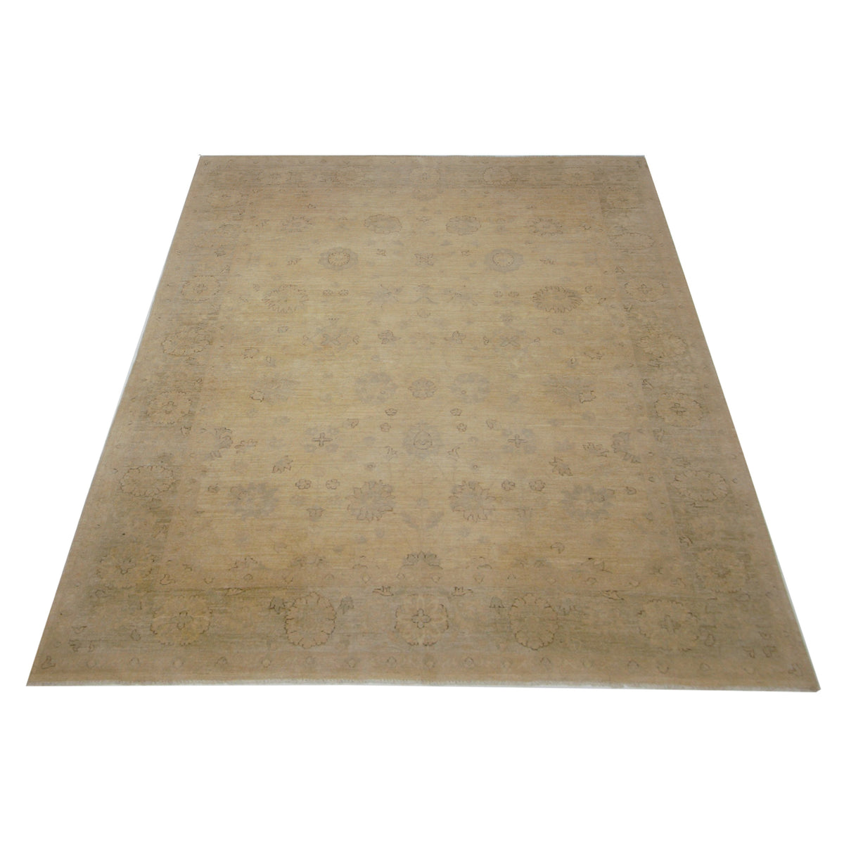 Pacific Ziegler 39962 Ivory Ivory Transitional Hand Knotted Rug
