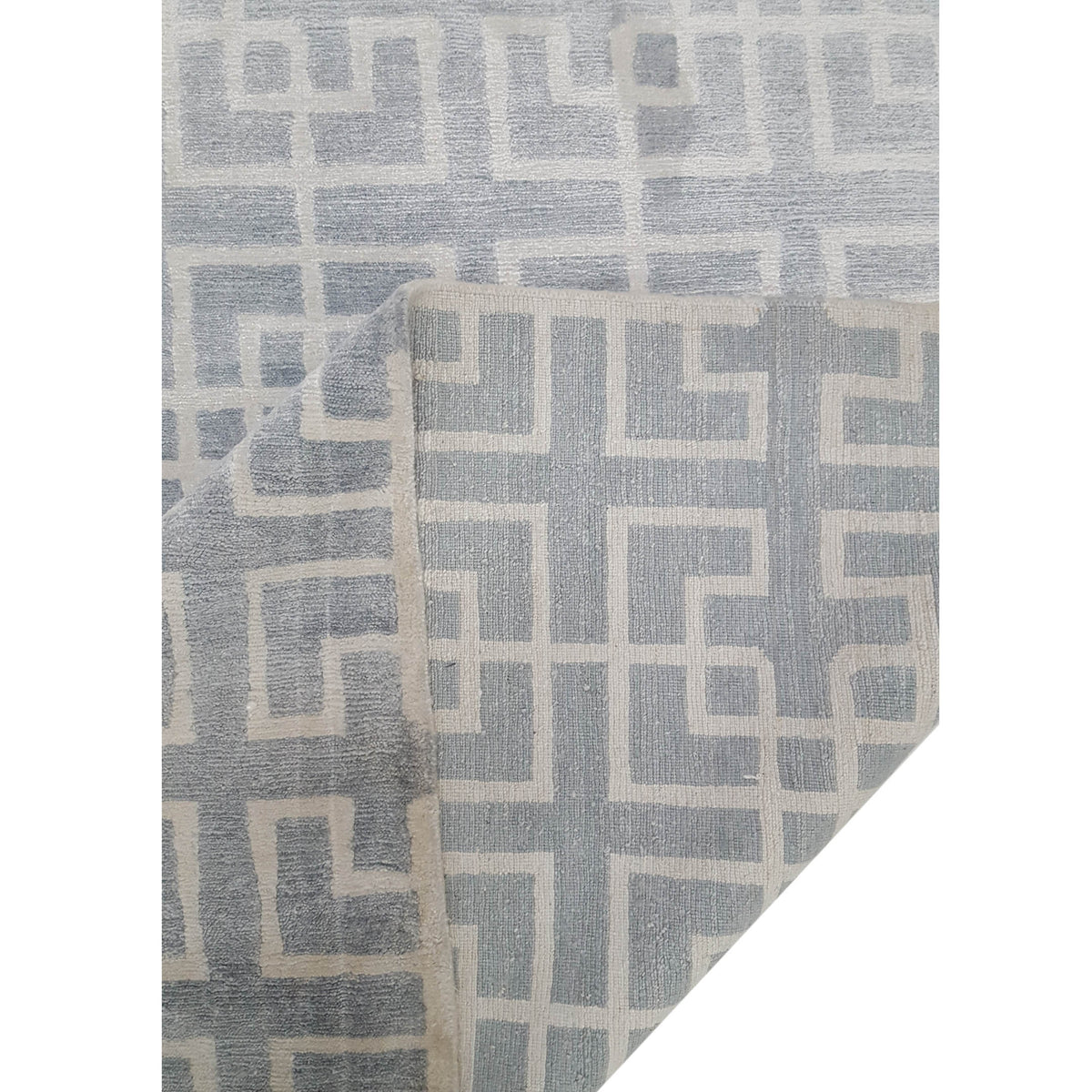 Pacific Sole 40002 Lt.Grey Ivory Modern Hand Knotted Rug