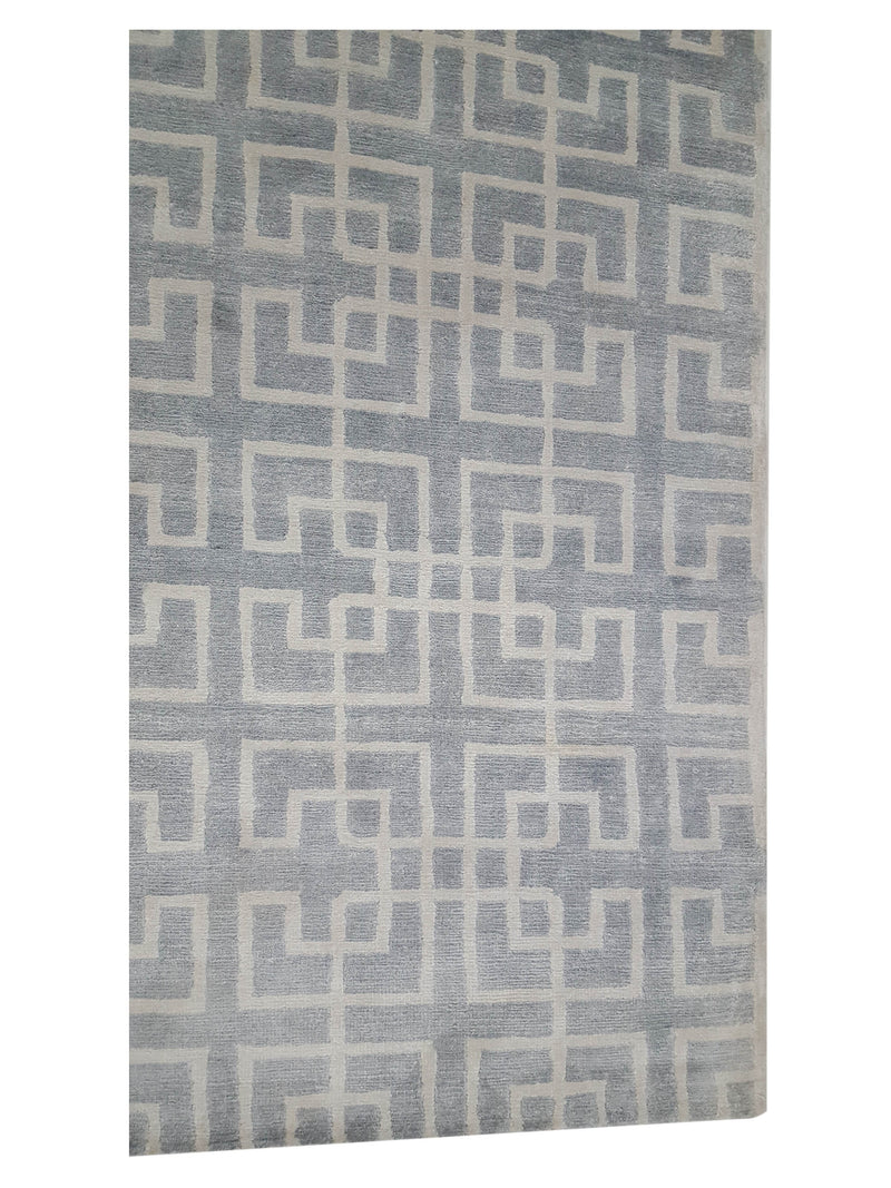 Pacific Sole 40002 Lt.Grey Ivory Modern Hand Knotted Rug