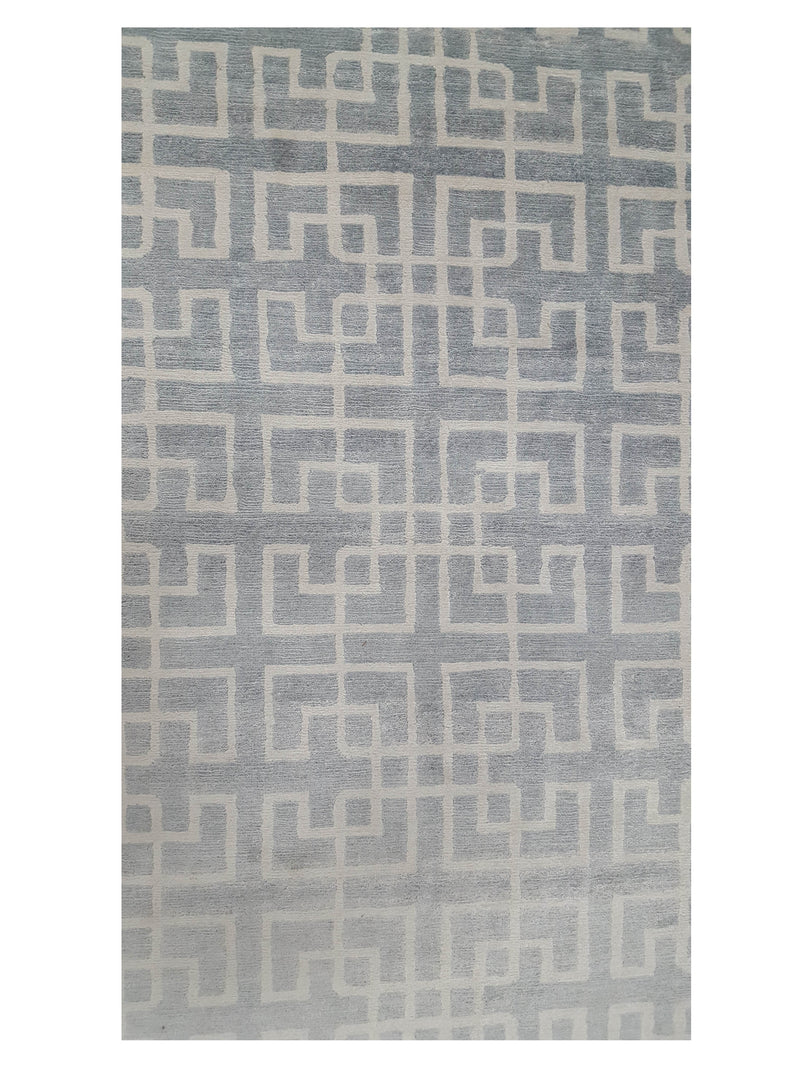 Pacific Sole 40002 Lt.Grey Ivory Modern Hand Knotted Rug