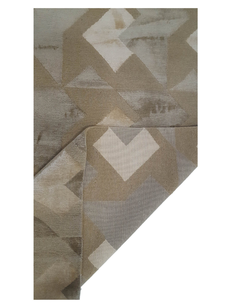 Pacific Tibet 40003 Green Green Transitional Hand Knotted Rug