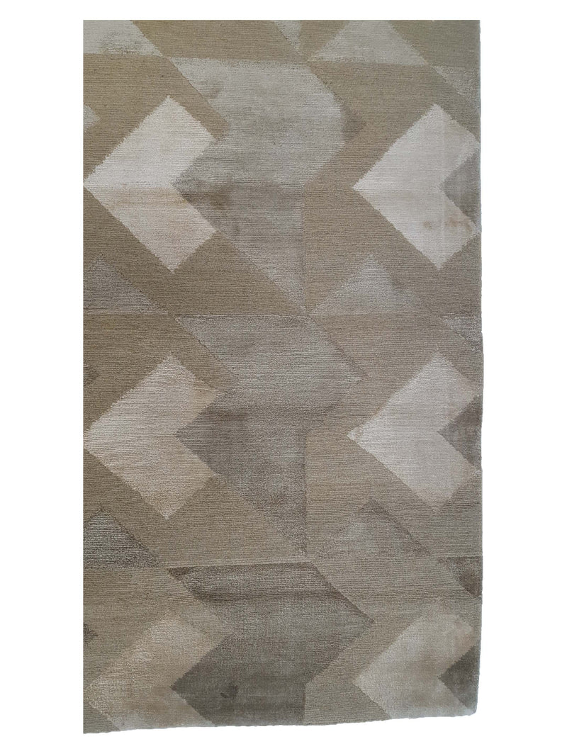 Pacific Tibet 40003 Green Green Transitional Hand Knotted Rug