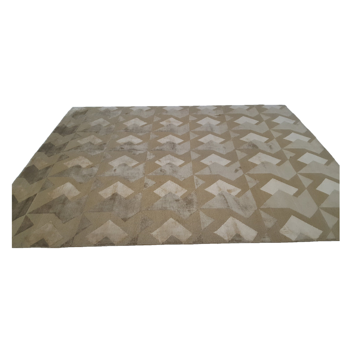 Pacific Tibet 40003 Green Green Transitional Hand Knotted Rug