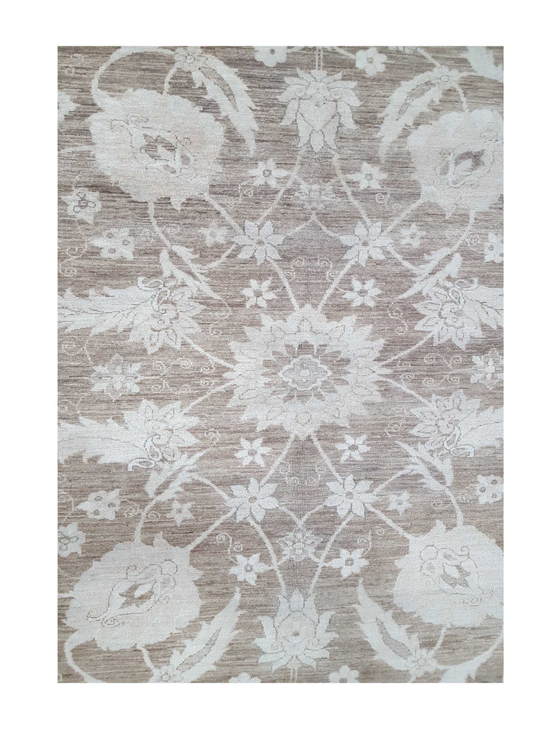 Pacific Ziegler 40055 Brown Gold Transitional Hand Knotted Rug