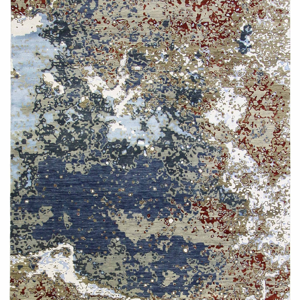 Pacific Galaxy  Grey Blue Modern