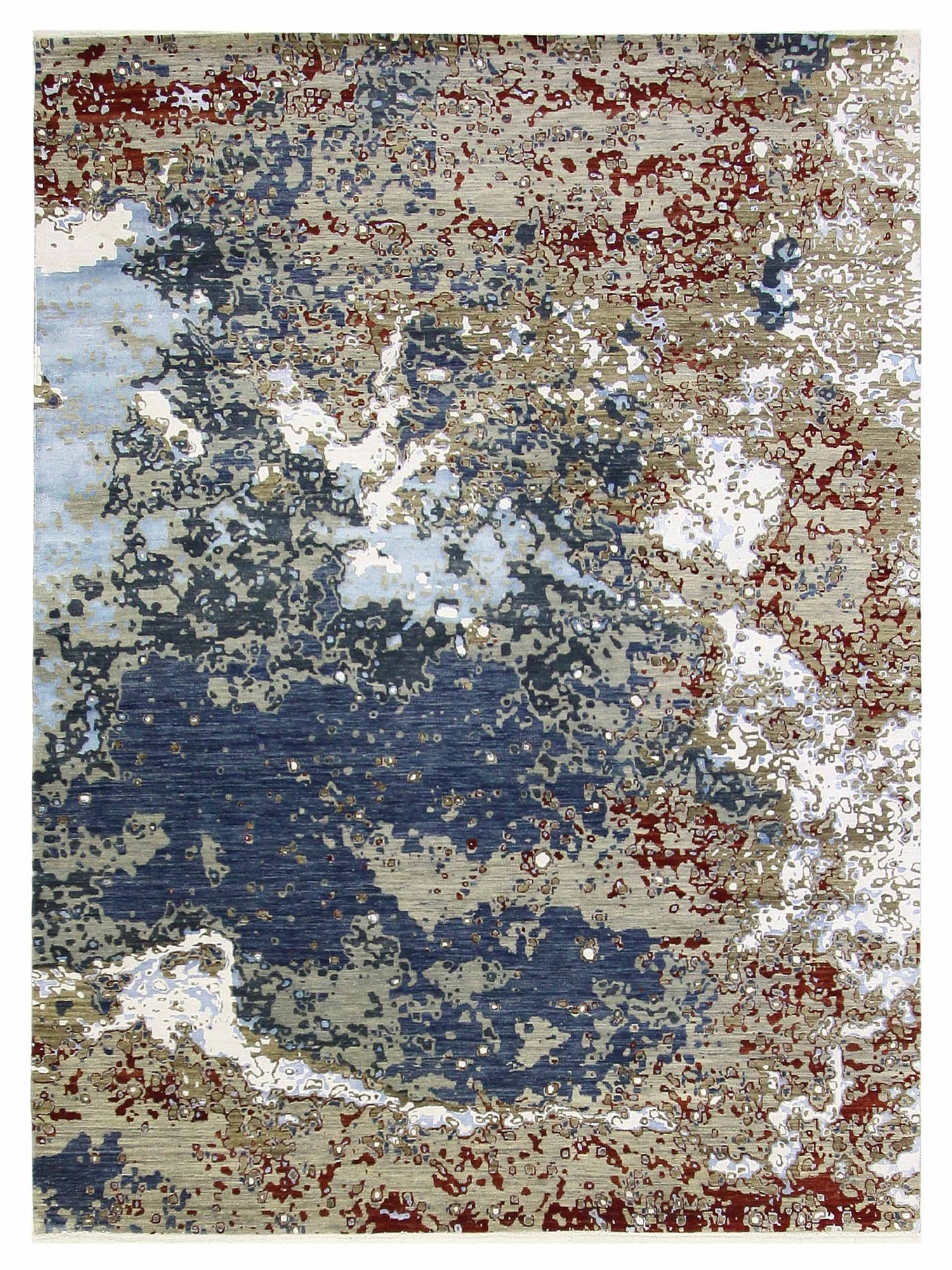 Pacific Galaxy  Grey Blue Modern