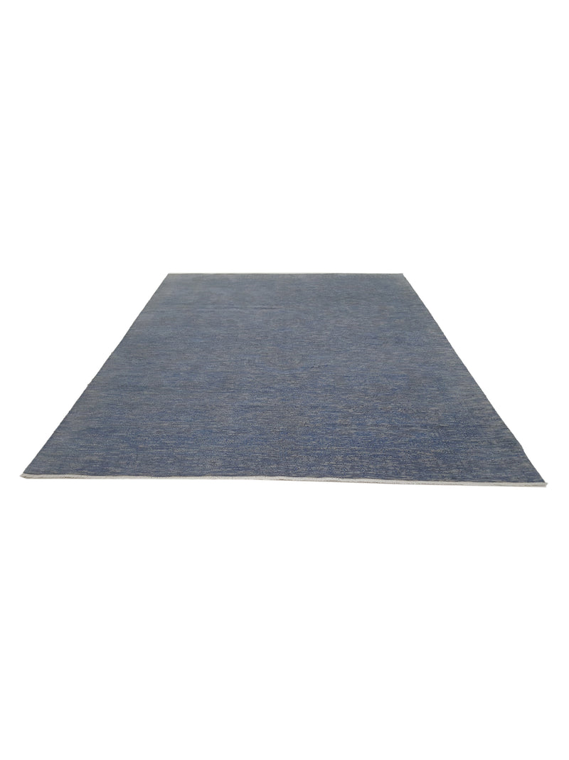 Pacific Jewel 40088 Silver Blue Transitional Hand Knotted Rug