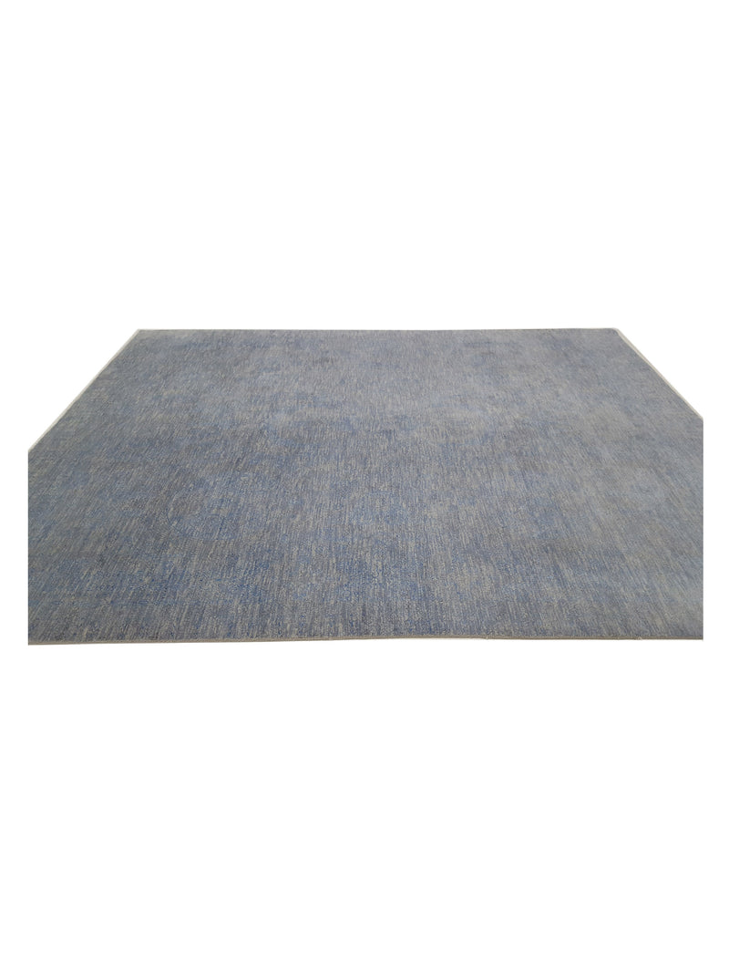 Pacific Jewel 40088 Silver Blue Transitional Hand Knotted Rug