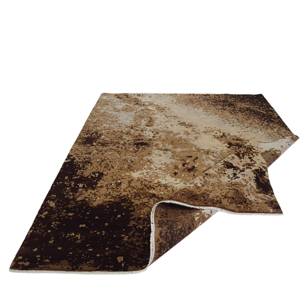Pacific Galaxy GLY-BGBR Beige Brown Modern Hand Knotted Rug