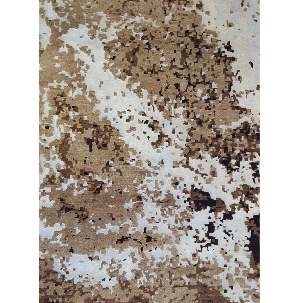 Pacific Galaxy GLY-BGBR Beige Brown Modern Hand Knotted Rug