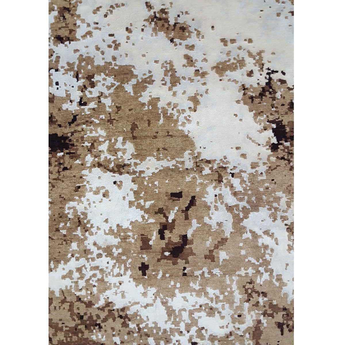 Pacific Galaxy GLY-BGBR Beige Brown Modern Hand Knotted Rug