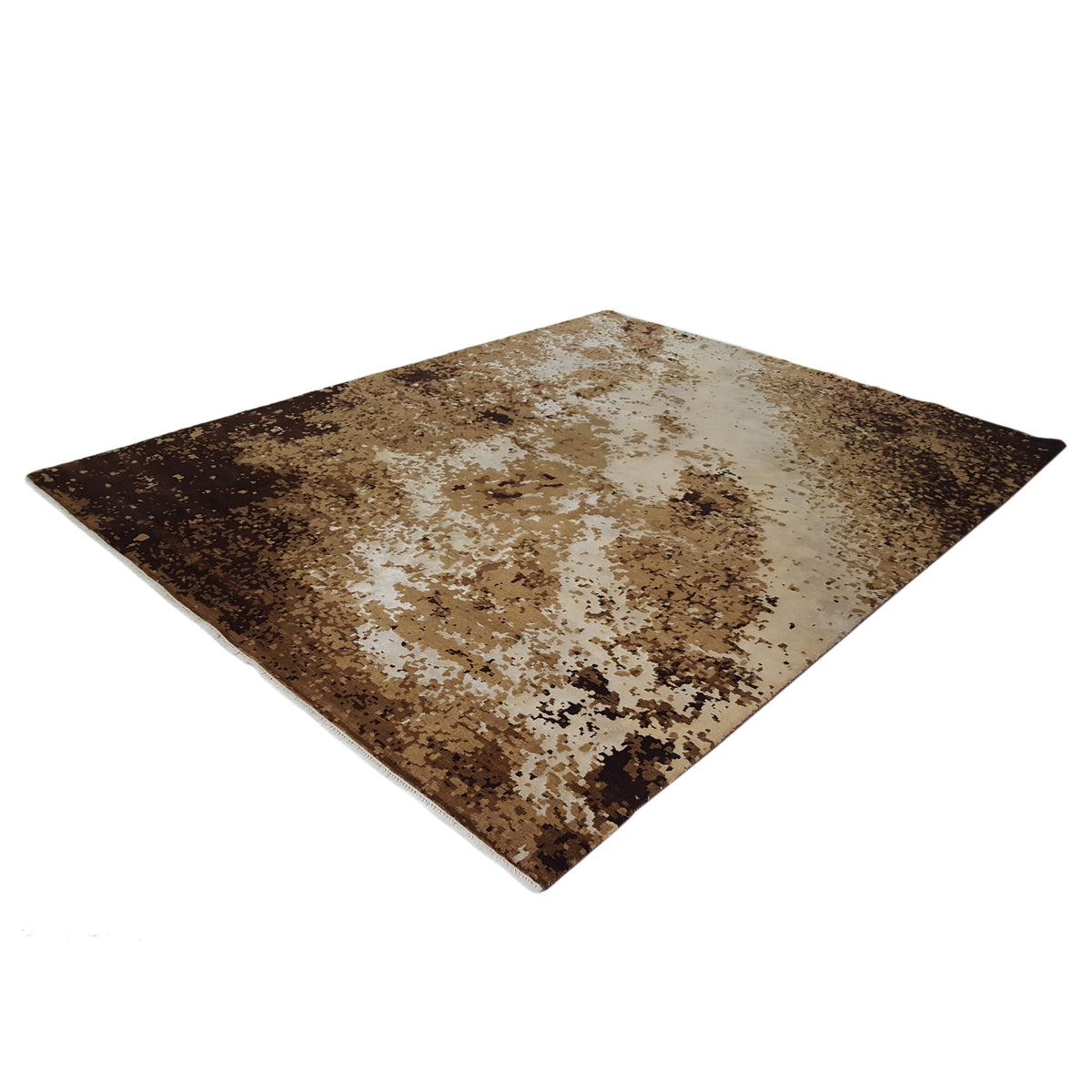 Pacific Galaxy GLY-BGBR Beige Brown Modern Hand Knotted Rug